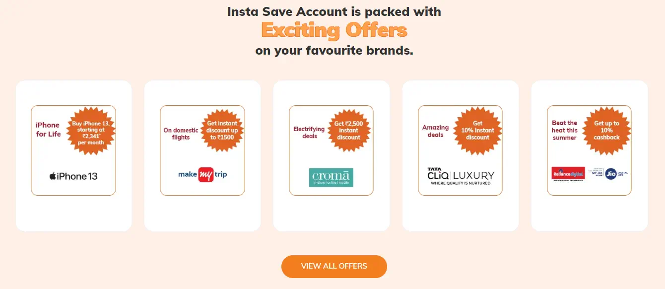 A promotional graphic showcasing a variety of special offers on different brands, with clickable cards for deals.