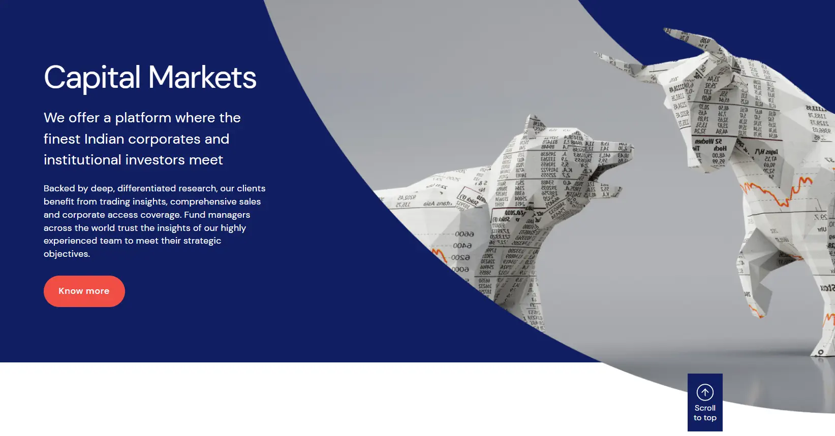 The image shows a visually creative concept where origami bulls represent bullish stock market trends.